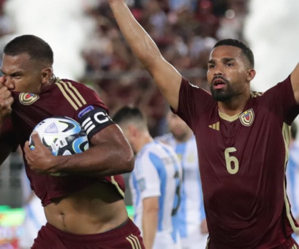 La Vinotinto empata con la Albiceleste 1-1 en casa