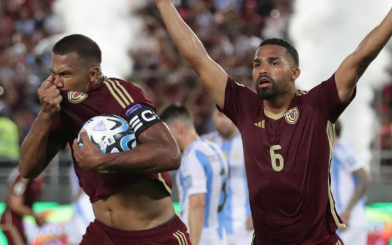 La Vinotinto empata con la Albiceleste 1-1 en casa