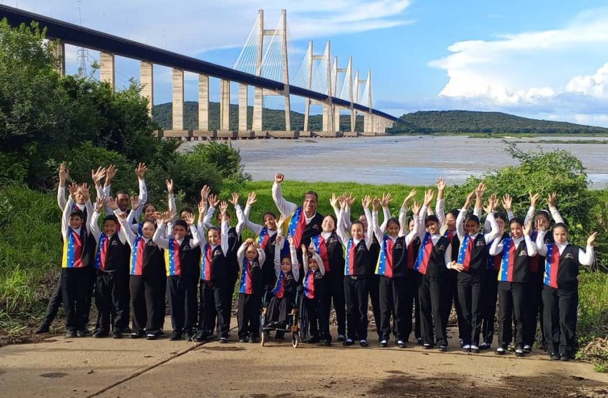 La Coral Infantil Integrada de Guayana, con 28 años de trayectoria y reconocida como Patrimonio Cultural de Venezuela. Foto: Cortesía de la coral