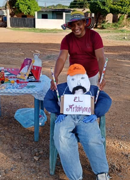 En el cierre de la Semana Santa:  Bolivarenses realizaron la quema de varios Judas