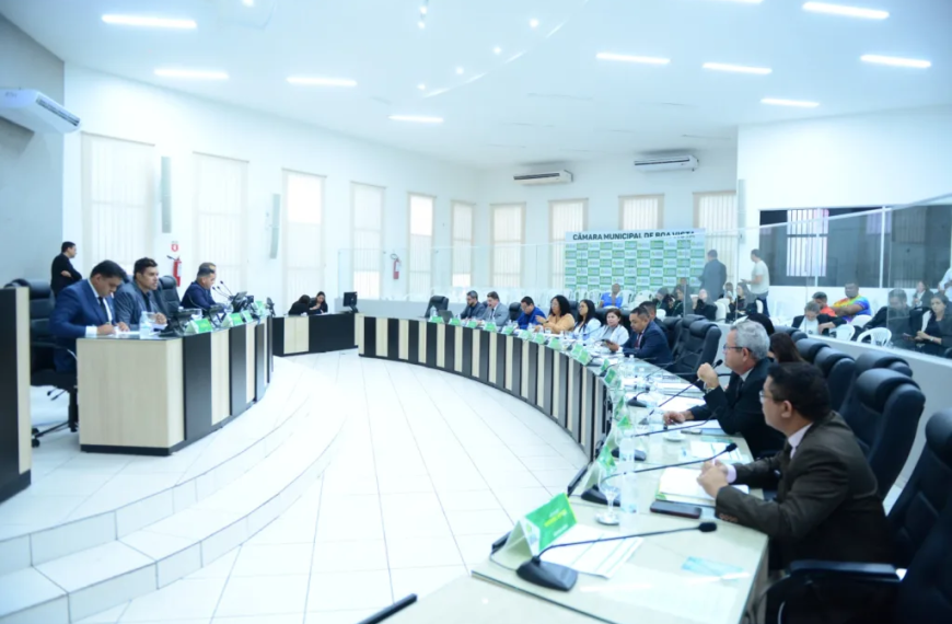 Sesión plenaria del Ayuntamiento de Boa Vista - 06/05/2025. Foto: Reynesson Damasceno/CMBV