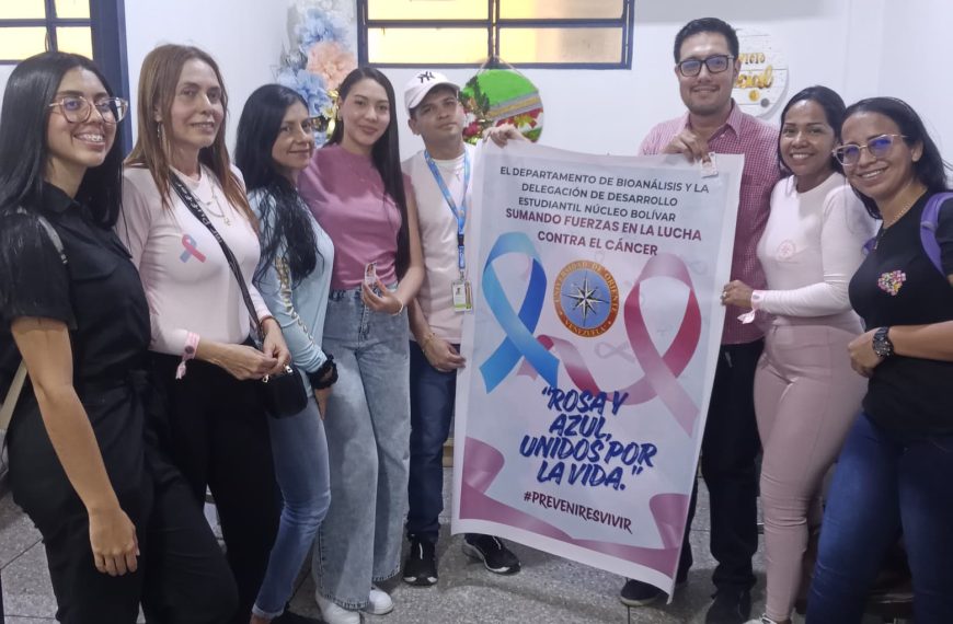 Bioanálisis llevó campaña de prevención en el Mes Rosa al Decanato UDO Bolívar