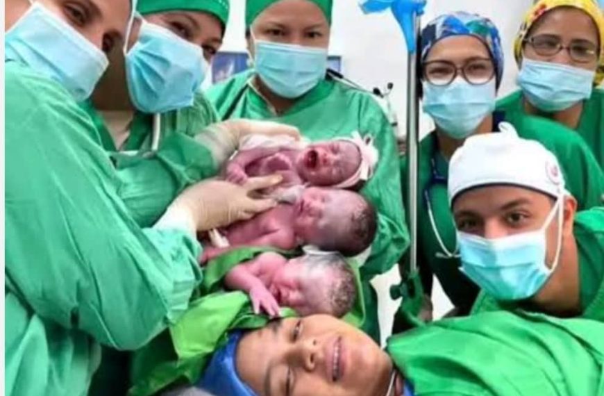 Guasipati registra el primer nacimiento de trillizos en su historia local