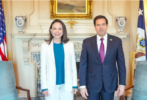 María Corina Machado califica de «excelente» su reunión con Marco Rubio