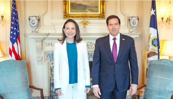 María Corina Machado califica de «excelente» su reunión con Marco Rubio