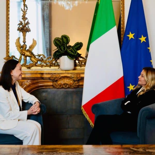 Meloni y Machado se reúnen en Roma para afianzar la «nueva página» de Venezuela