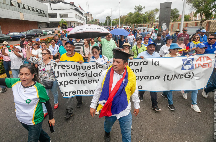 Guayana grita por más que salario: elecciones libres y cese del interinato de Delcy Rodríguez